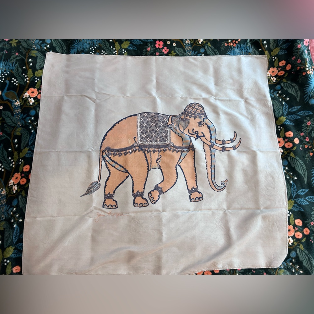 Jim Thompson Silk Elephant Scarf